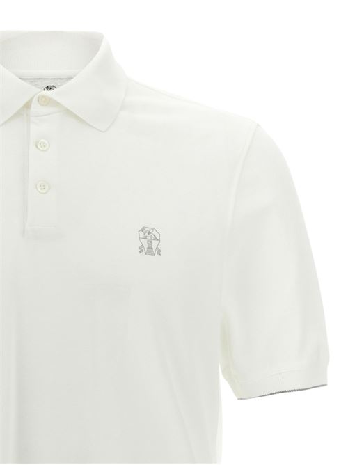 Polo shirt with logo BRUNELLO CUCINELLI | ME8548788CE139